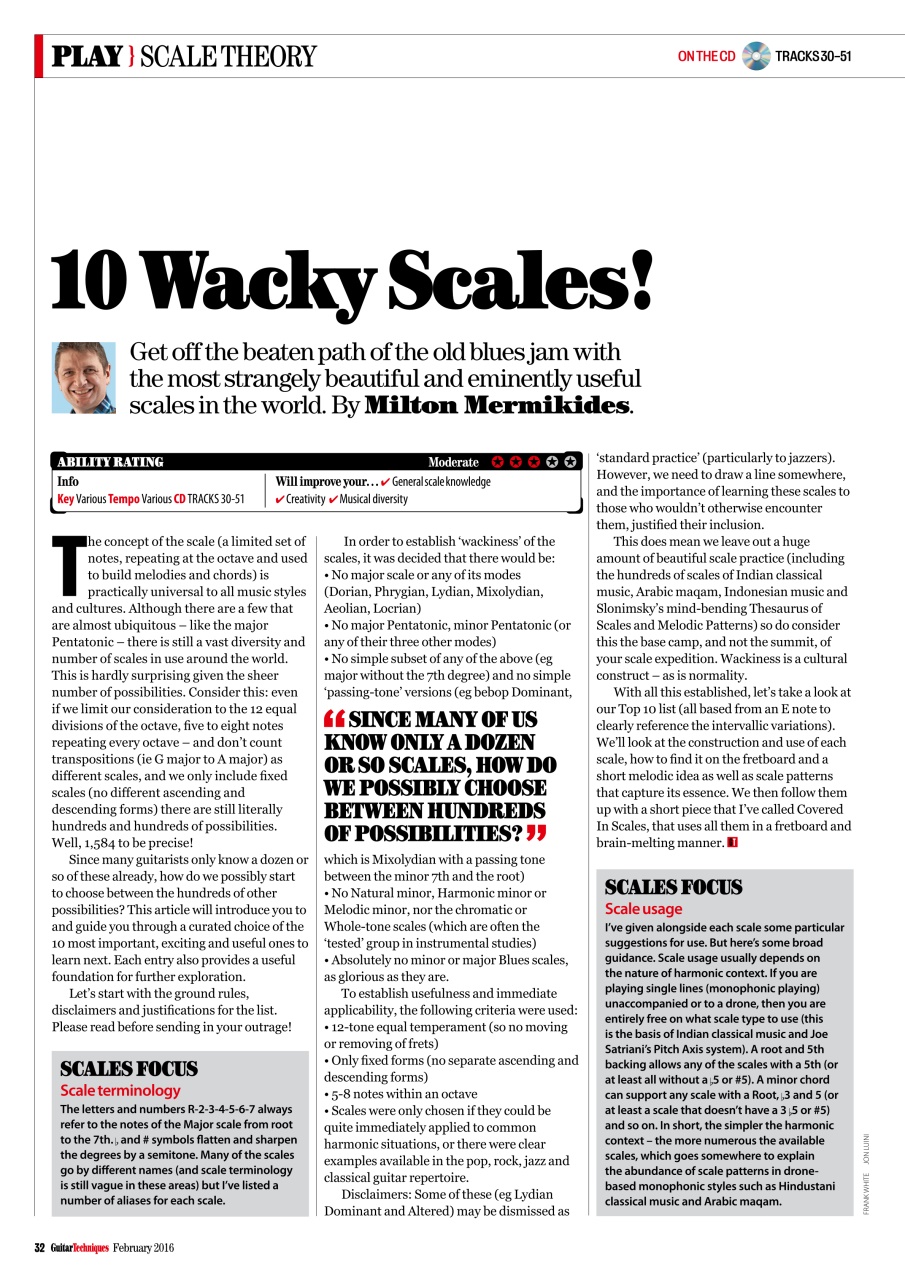 Guitar Techniques Preview Pages