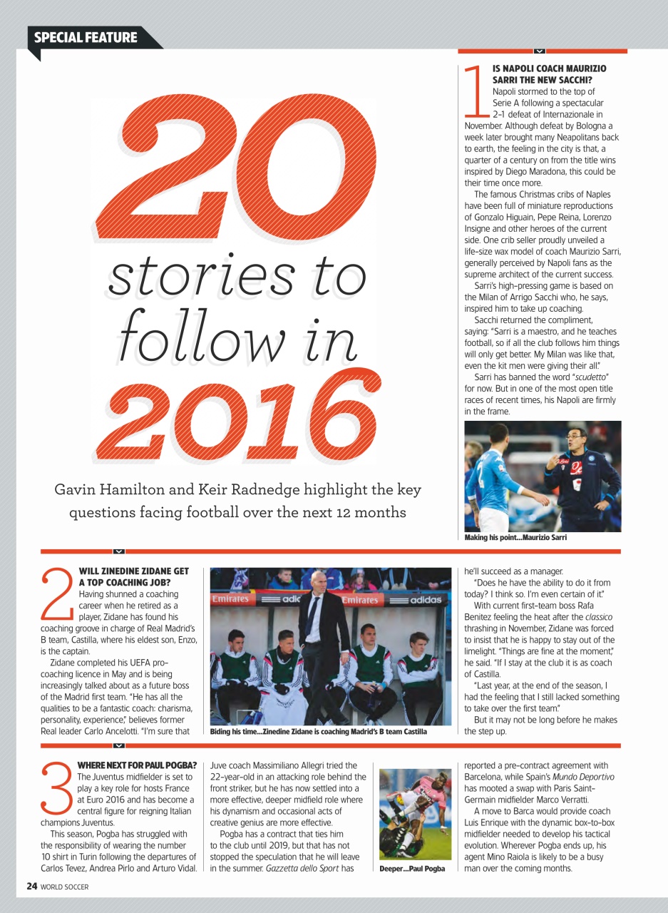 World Soccer Preview Pages
