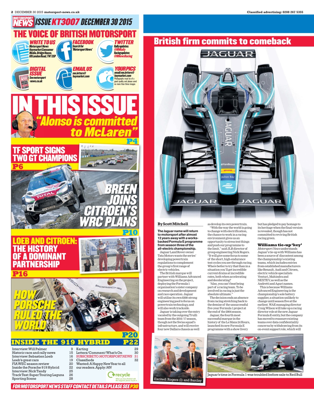 Motorsport News Preview Pages