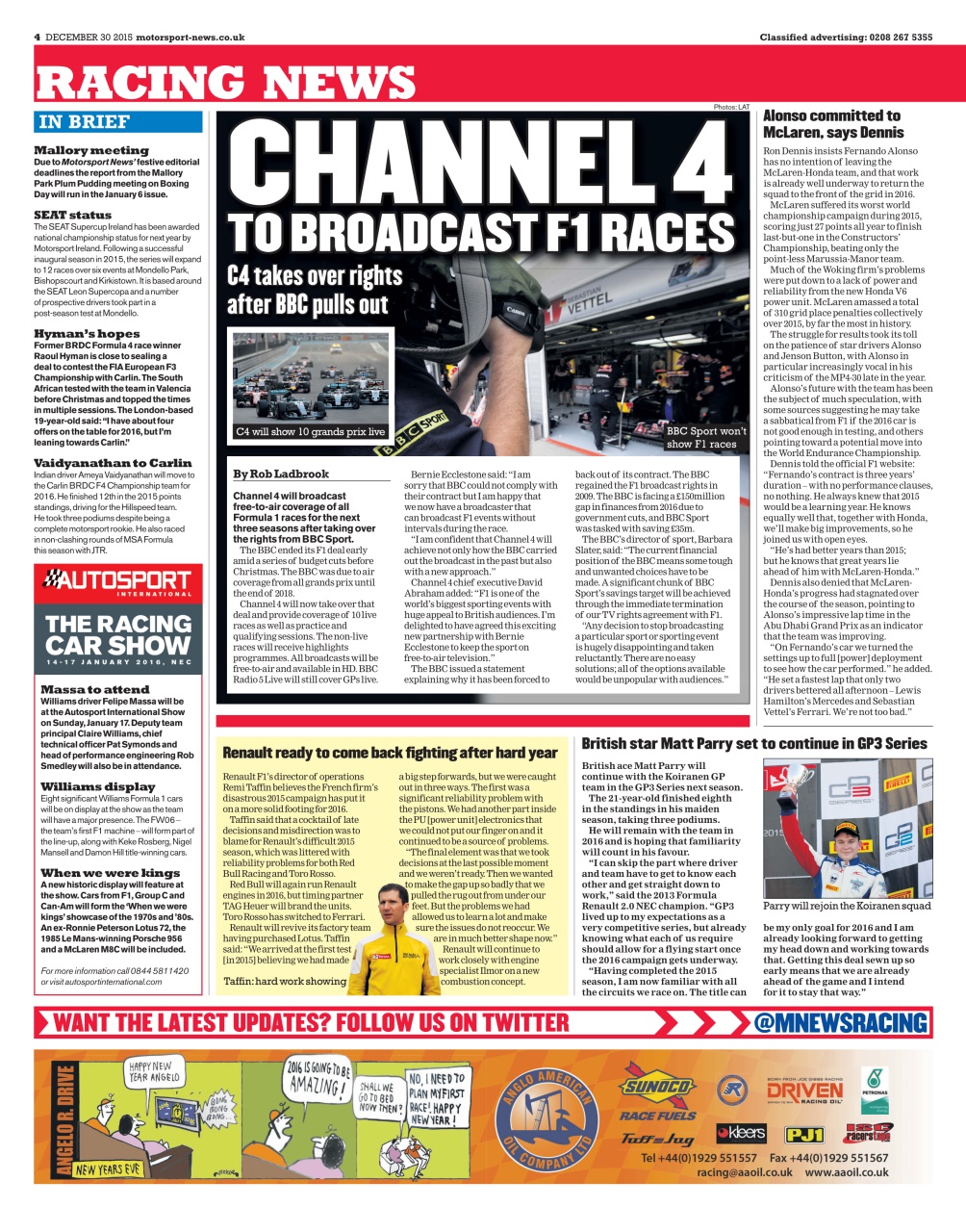 Motorsport News Preview Pages