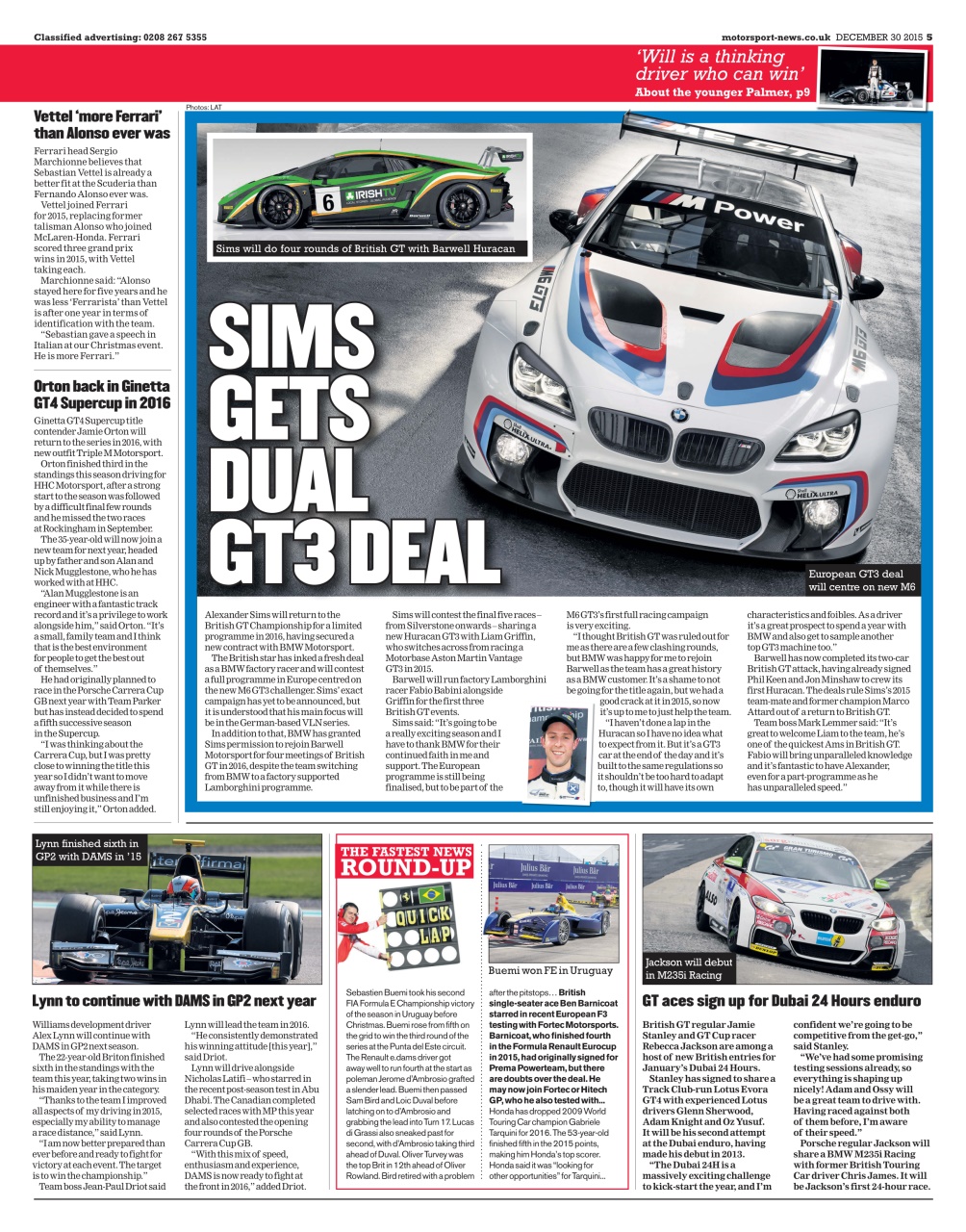 Motorsport News Preview Pages
