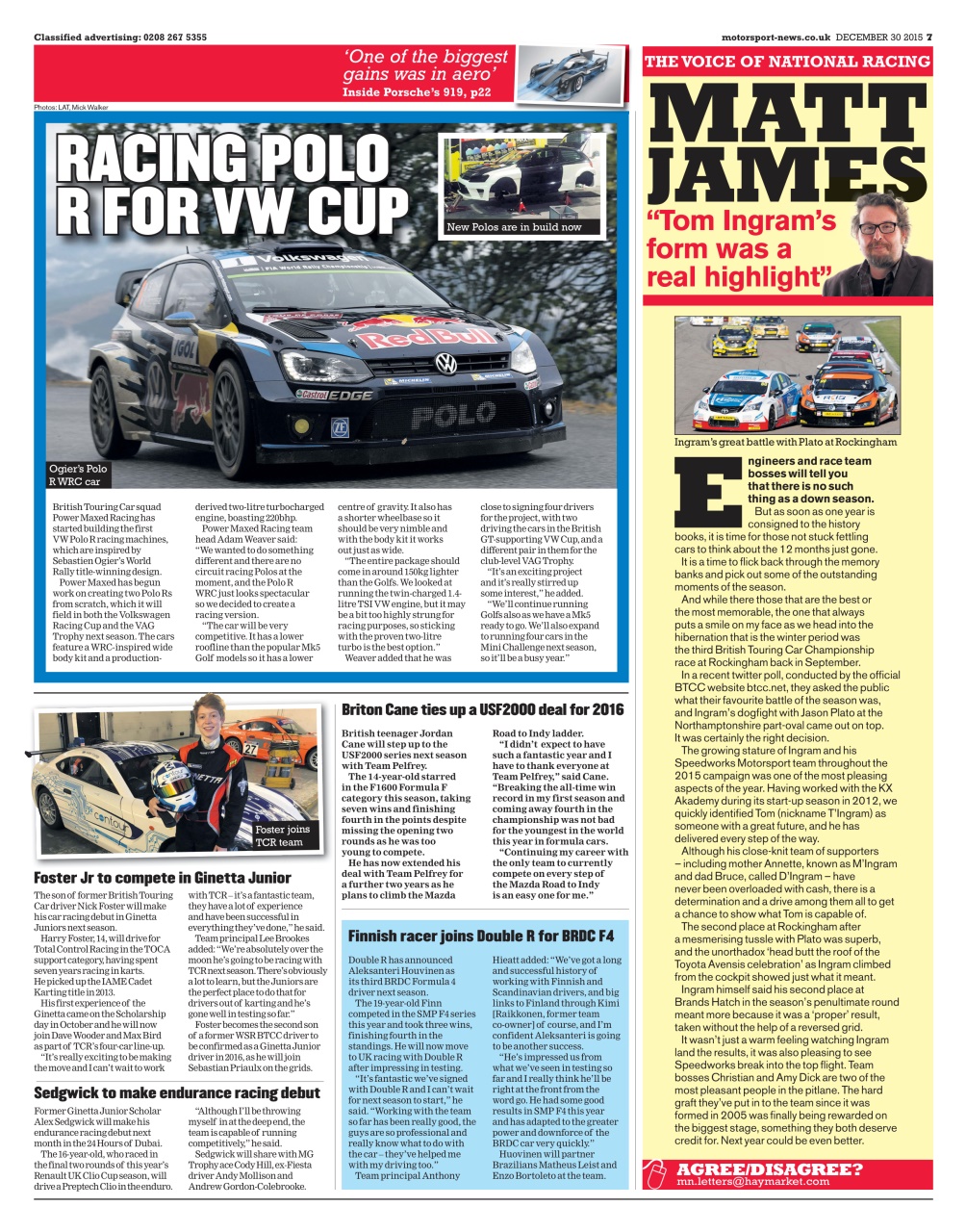 Motorsport News Preview Pages