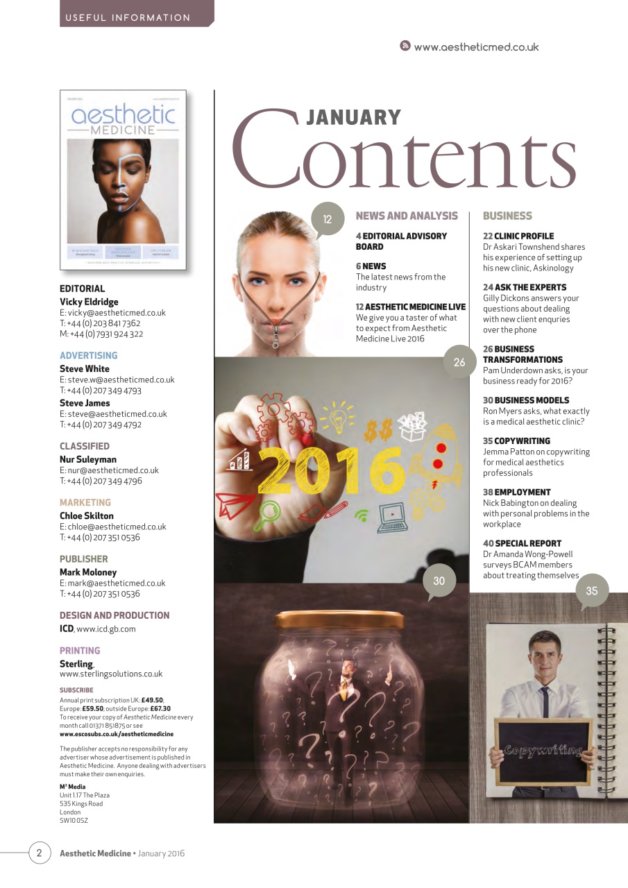 Aesthetic Medicine Preview Pages