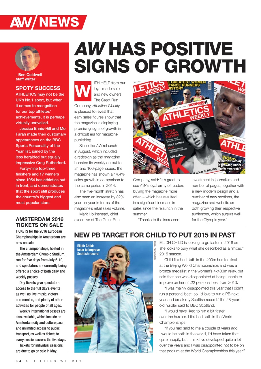 AW – Athletics Weekly Magazine Preview Pages