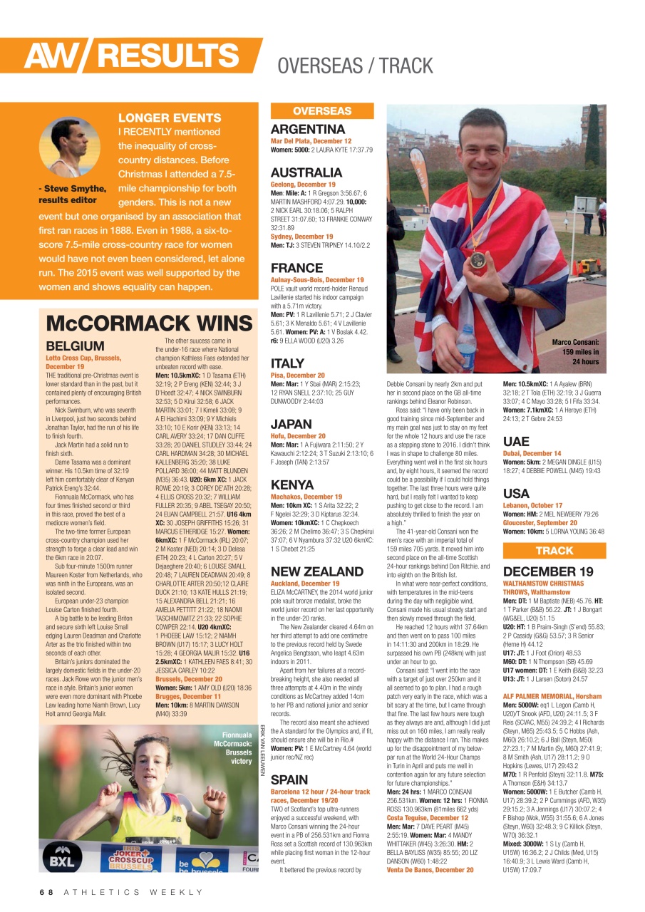 AW – Athletics Weekly Magazine Preview Pages