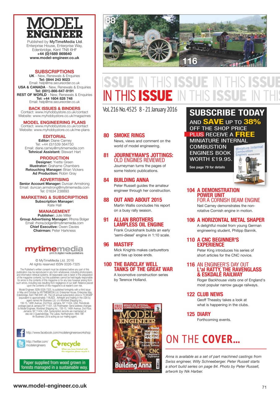 Model Engineer Preview Pages