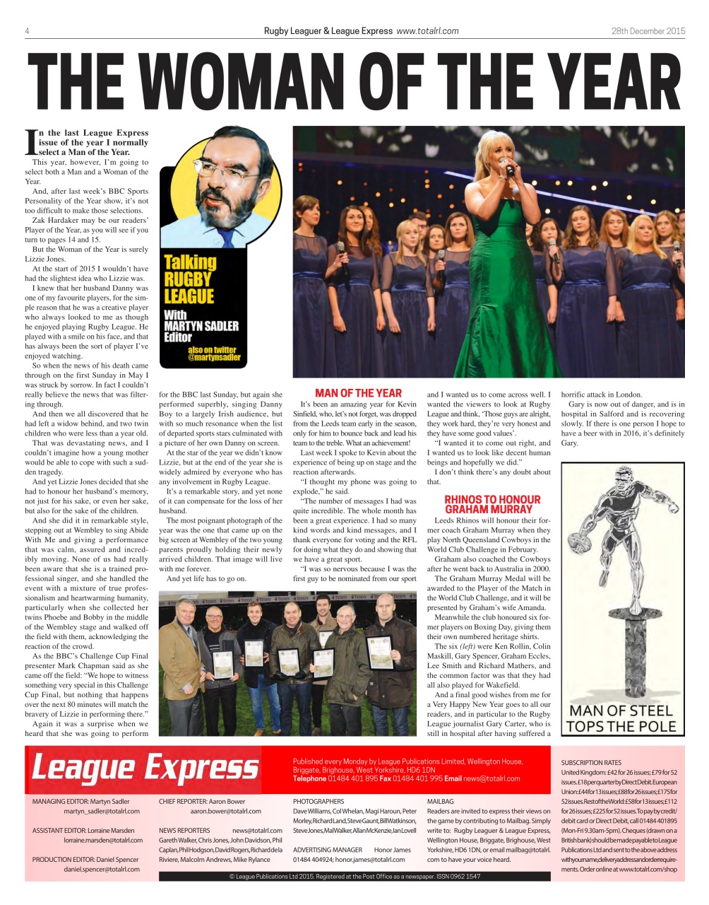 League Express Preview Pages