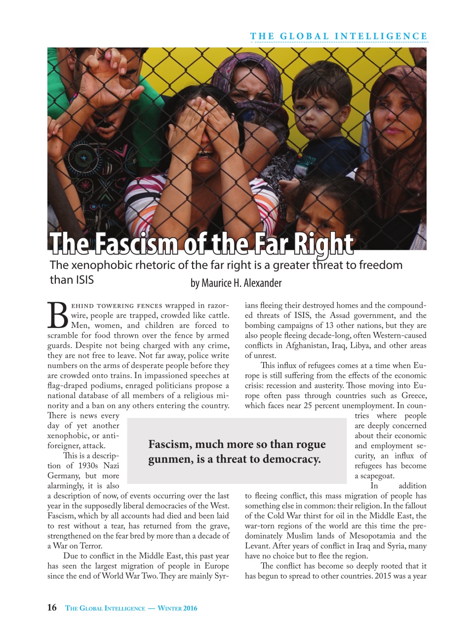 The Global Intelligence Preview Pages