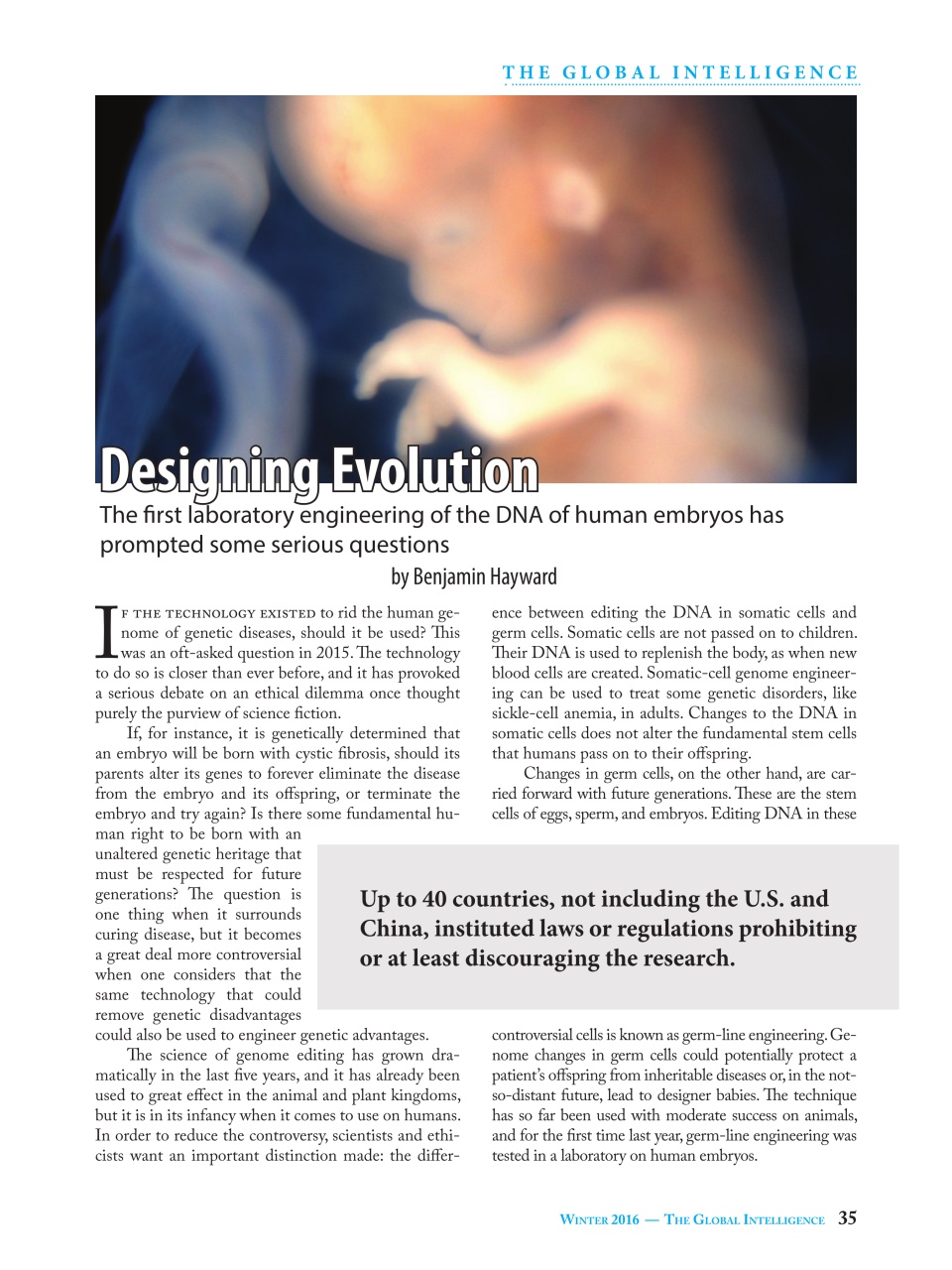 The Global Intelligence Preview Pages