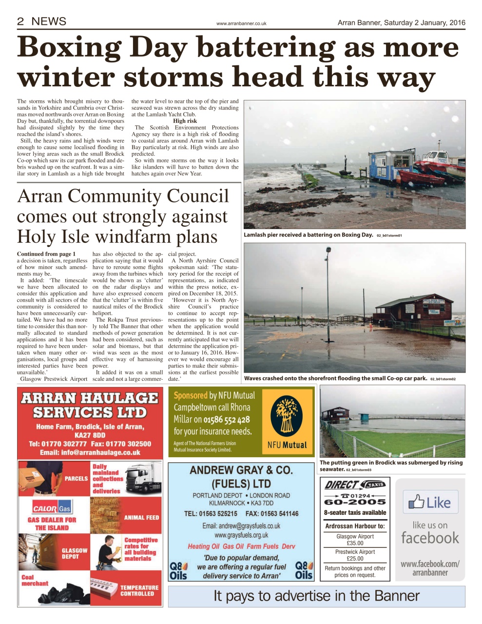 Arran Banner Preview Pages