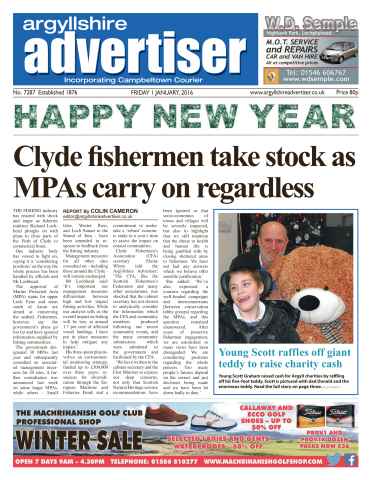Argyllshire Advertiser issue 01 January 2016