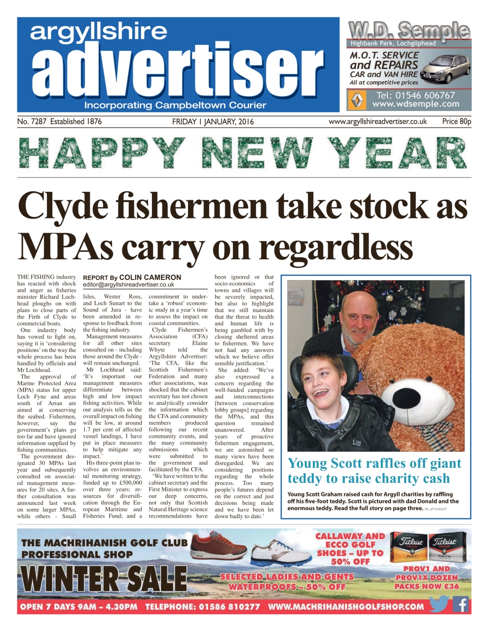 Argyllshire Advertiser Preview Pages