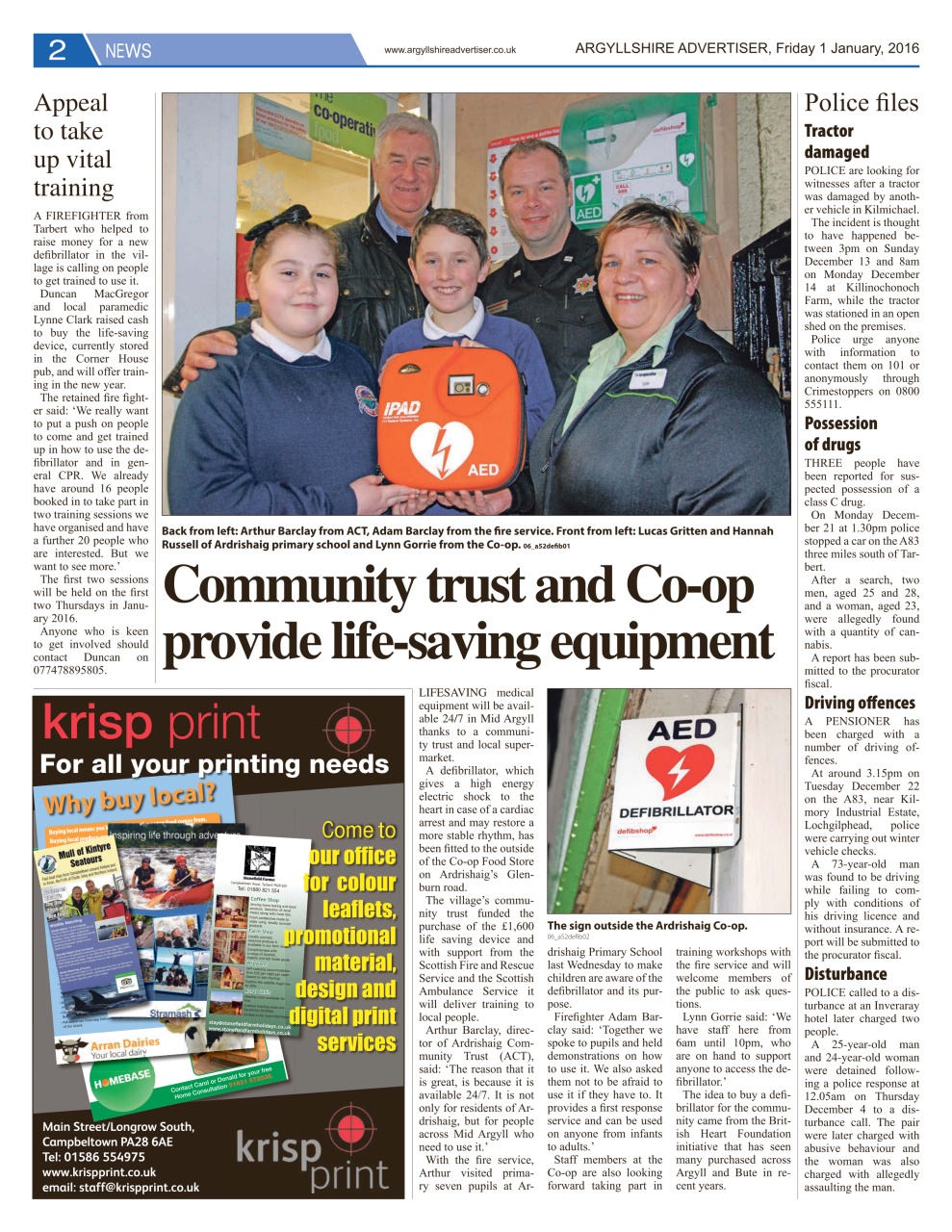 Argyllshire Advertiser Preview Pages