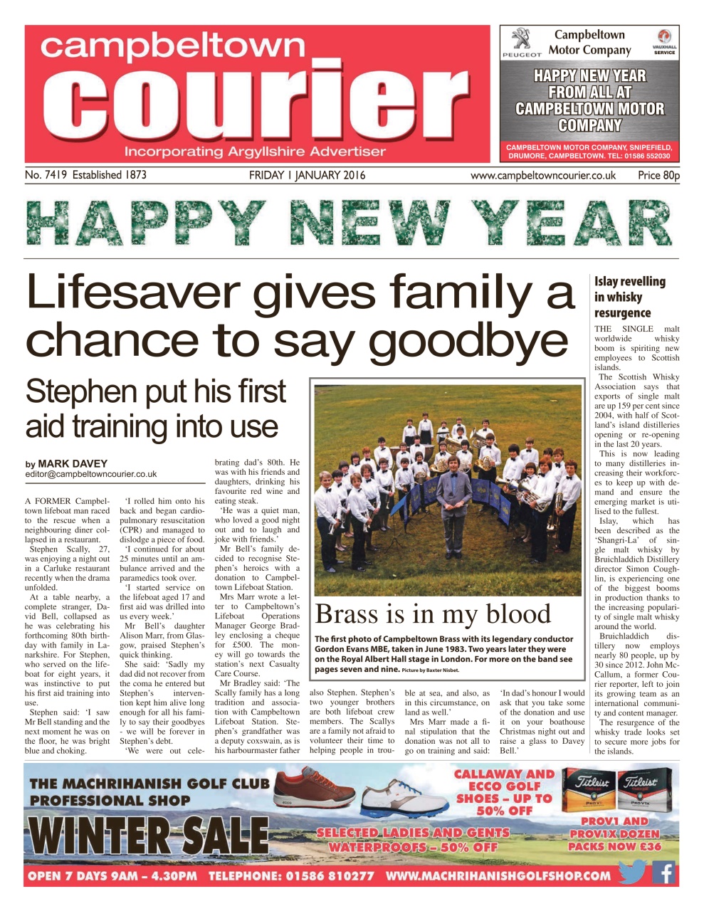 Campbeltown Courier Preview Pages