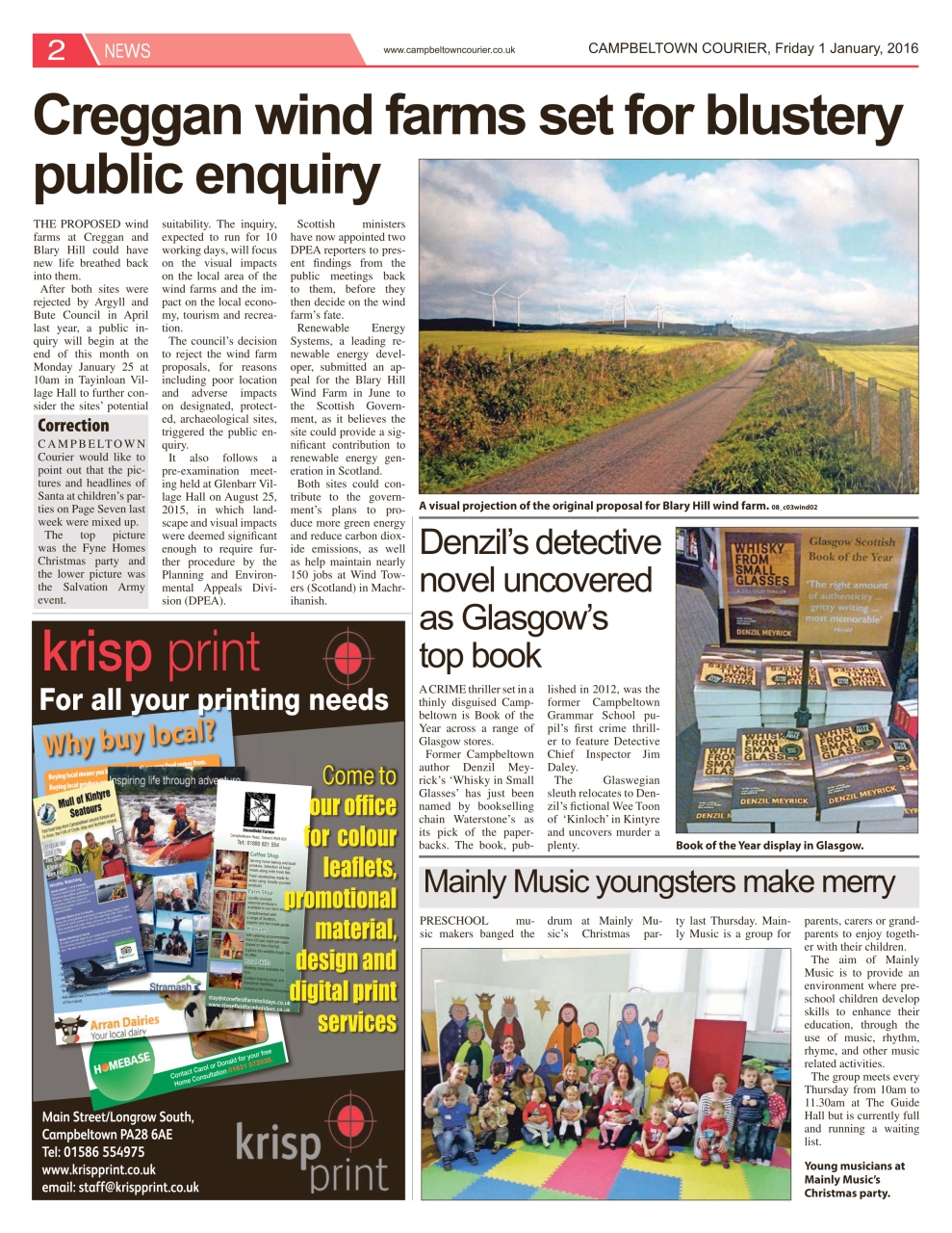 Campbeltown Courier Preview Pages