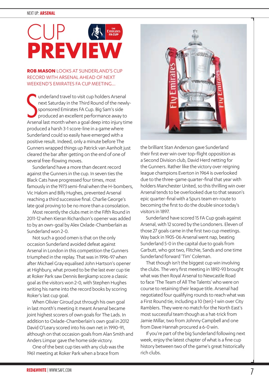 Sunderland FC Preview Pages