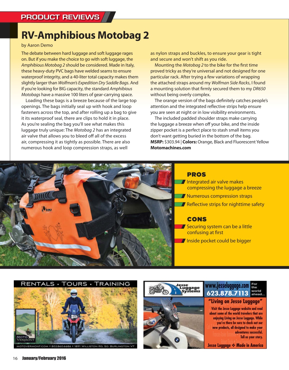 Adventure Motorcycle Preview Pages
