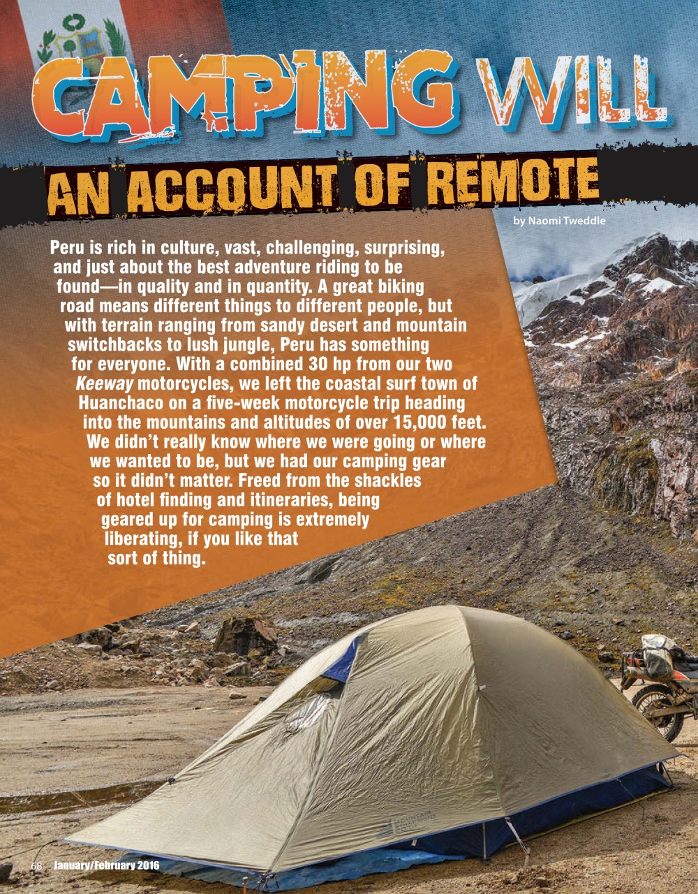 Adventure Motorcycle Preview Pages