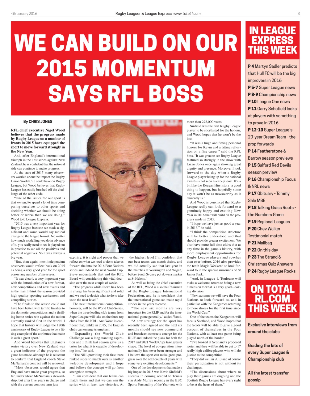 League Express Preview Pages