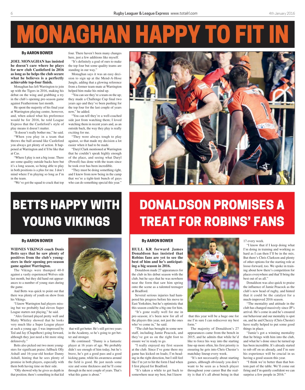 League Express Preview Pages