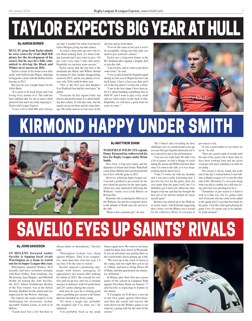 League Express Preview Pages