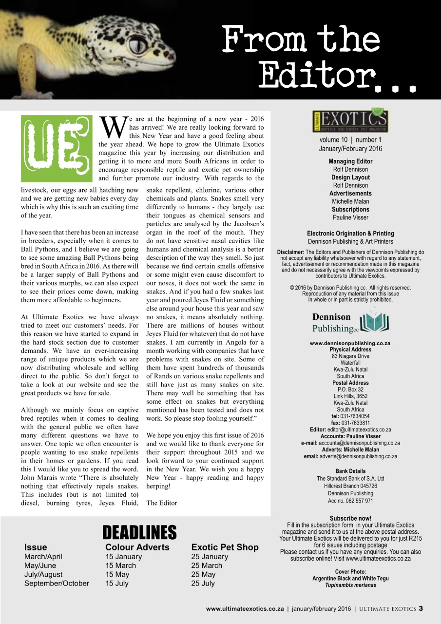 Ultimate Exotics Preview Pages