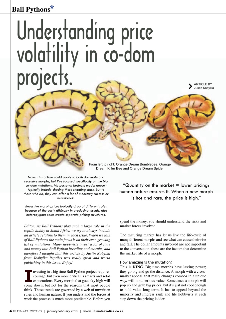 Ultimate Exotics Preview Pages