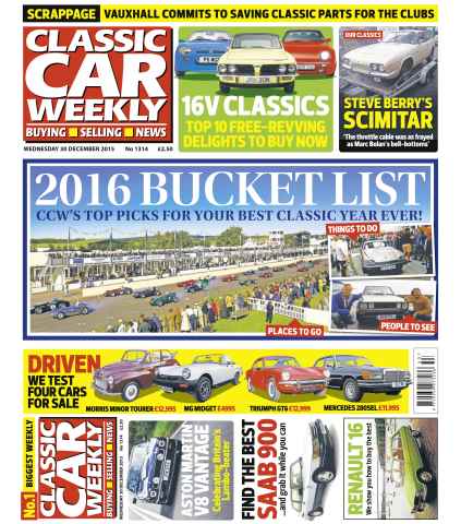 Classic Car Weekly issue 30th December 2015