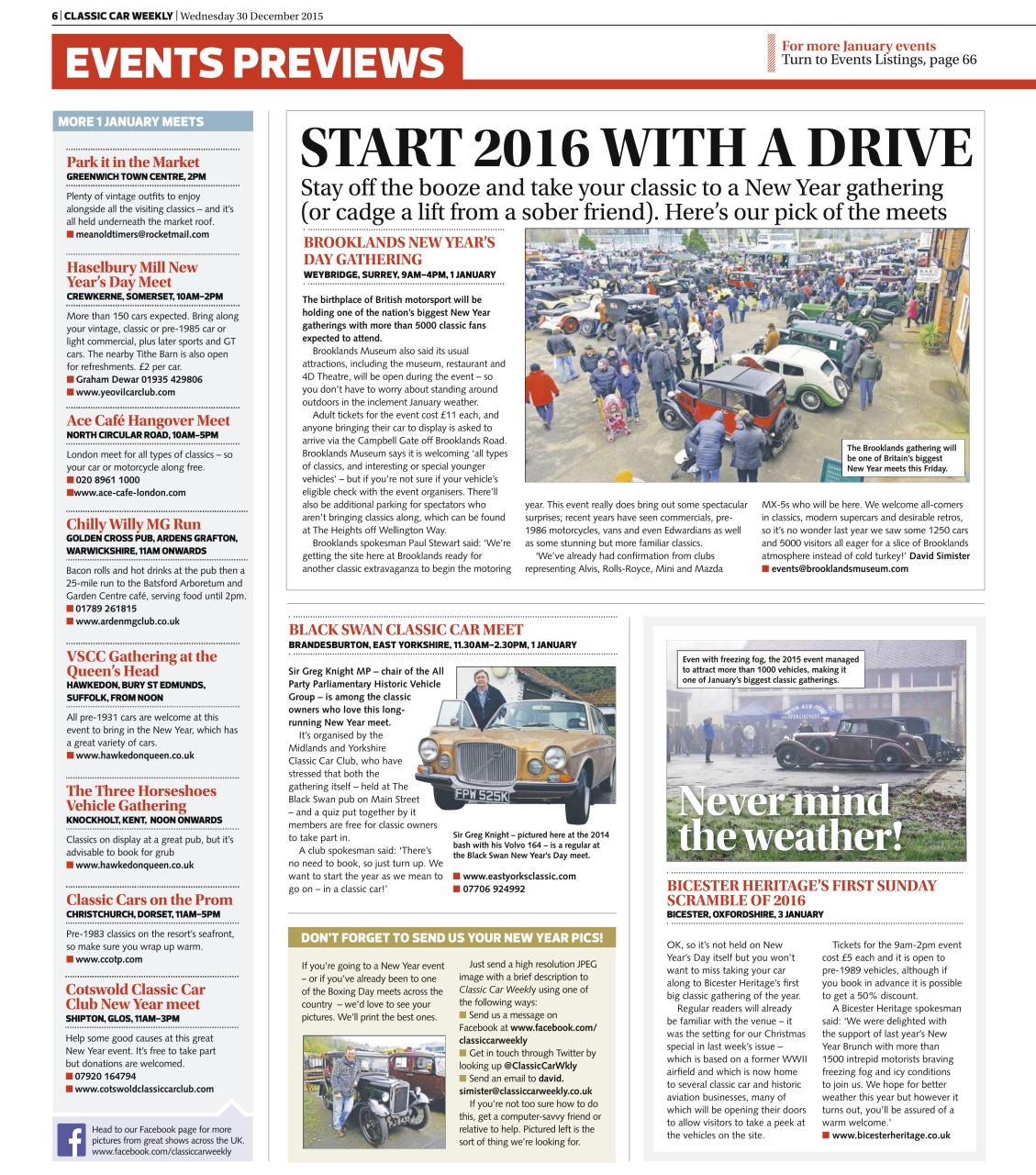 Classic Car Weekly Preview Pages