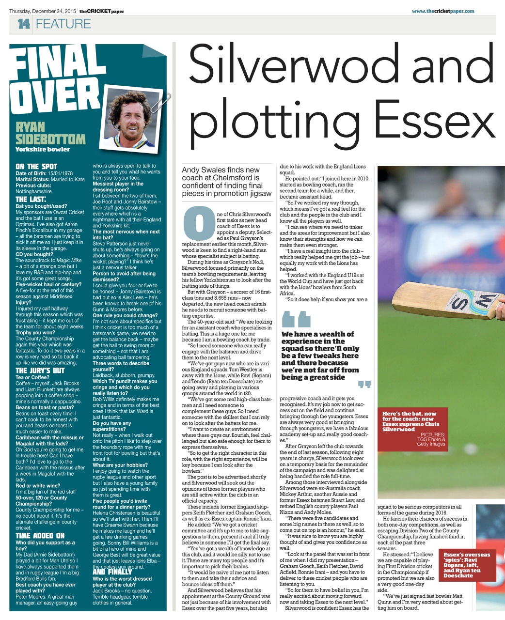 The Cricket Paper Preview Pages