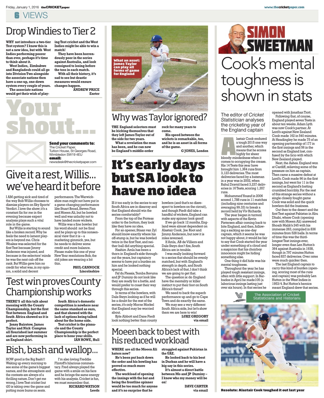 The Cricket Paper Preview Pages