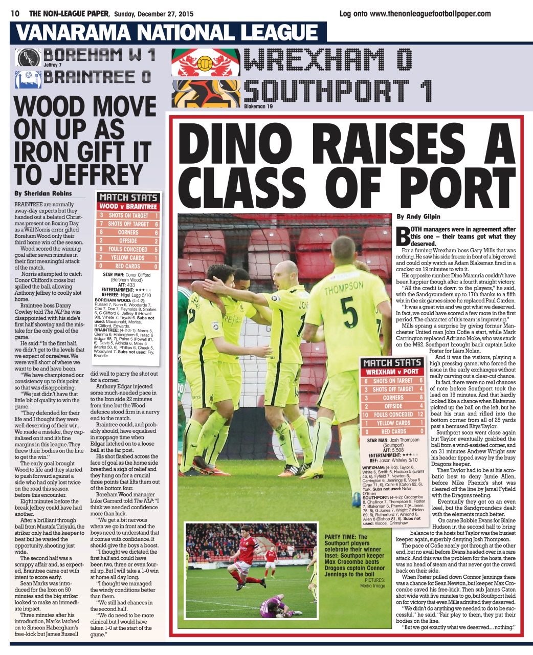 The Non-League Football Paper Preview Pages