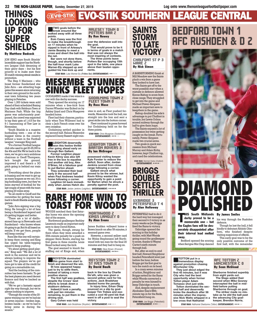 The Non-League Football Paper Preview Pages