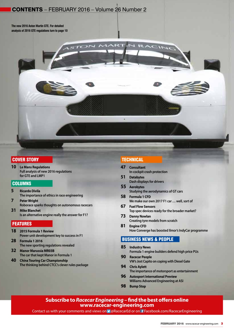 Racecar Engineering Preview Pages