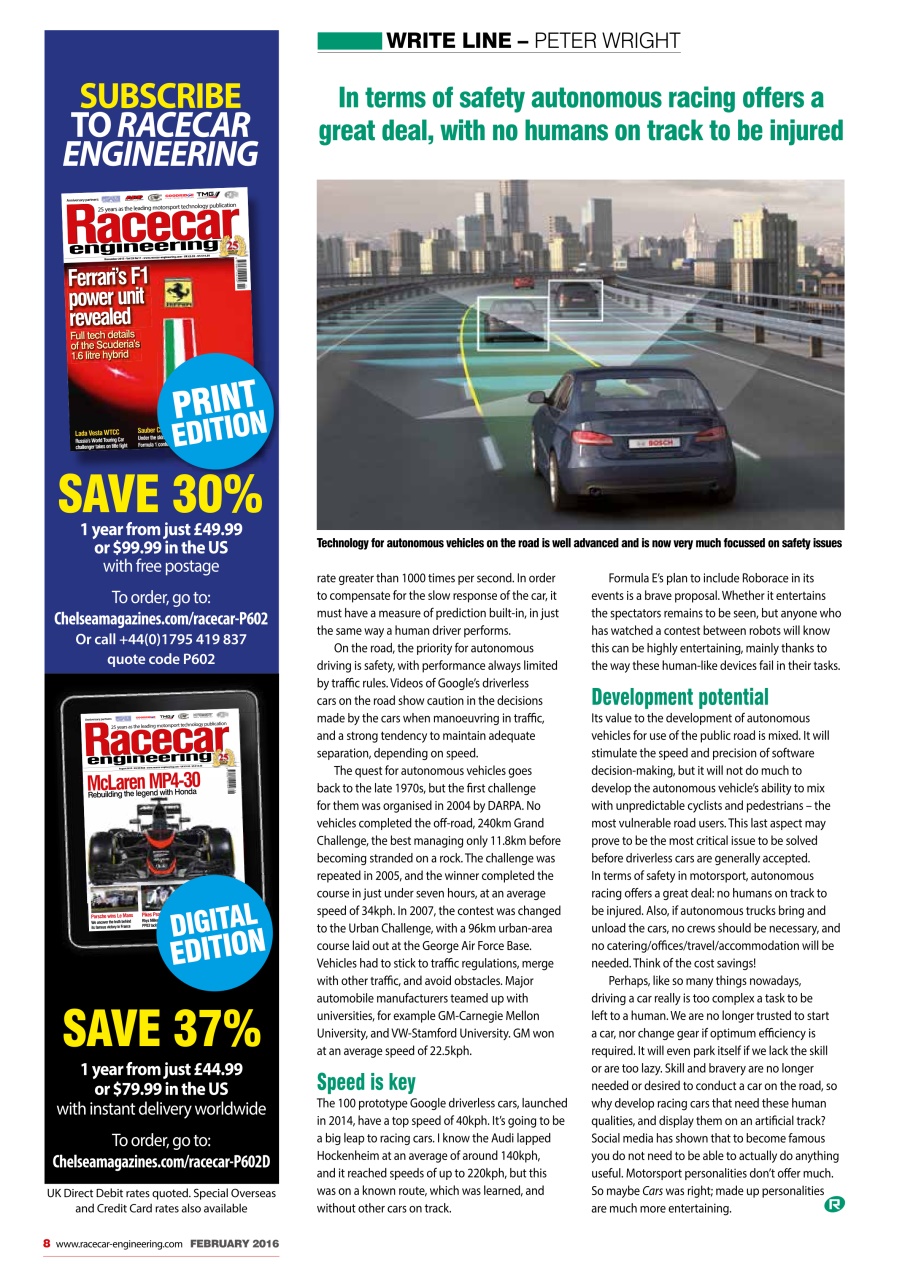 Racecar Engineering Preview Pages