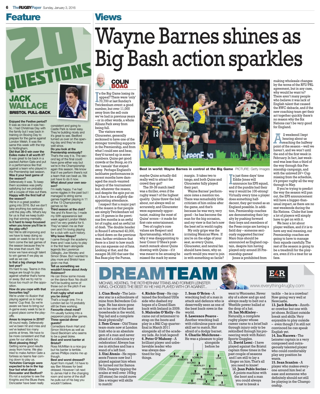 The Rugby Paper Preview Pages