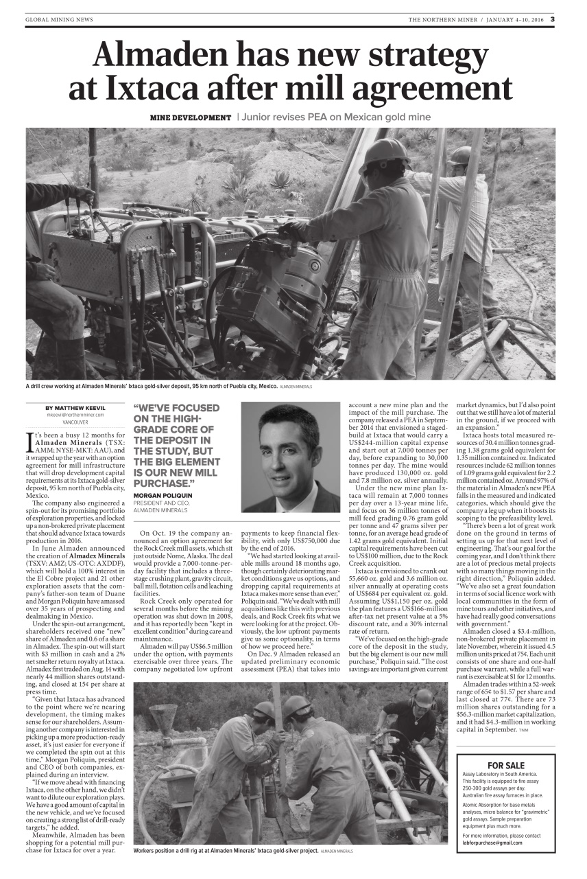 The Northern Miner Preview Pages