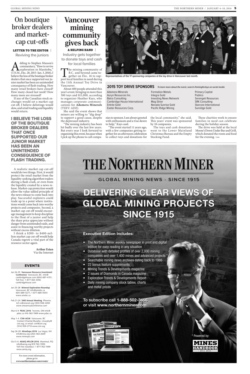 The Northern Miner Preview Pages