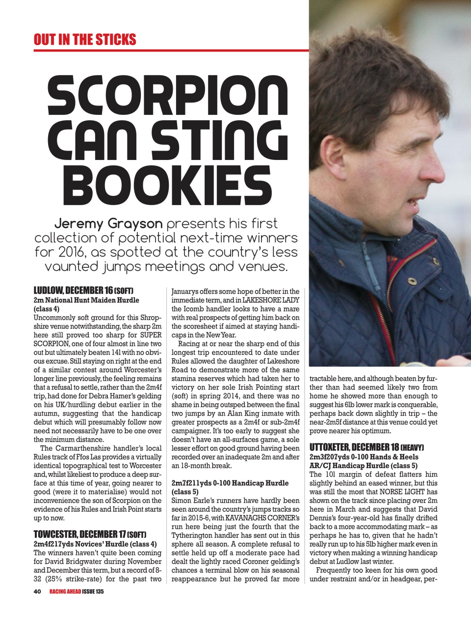 Racing Ahead Preview Pages