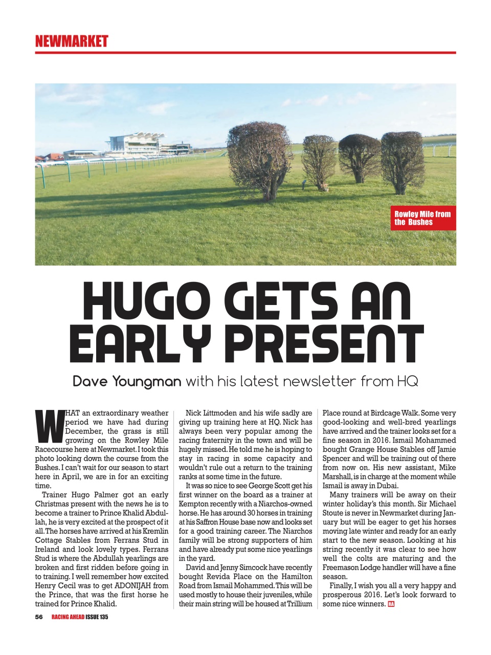 Racing Ahead Preview Pages