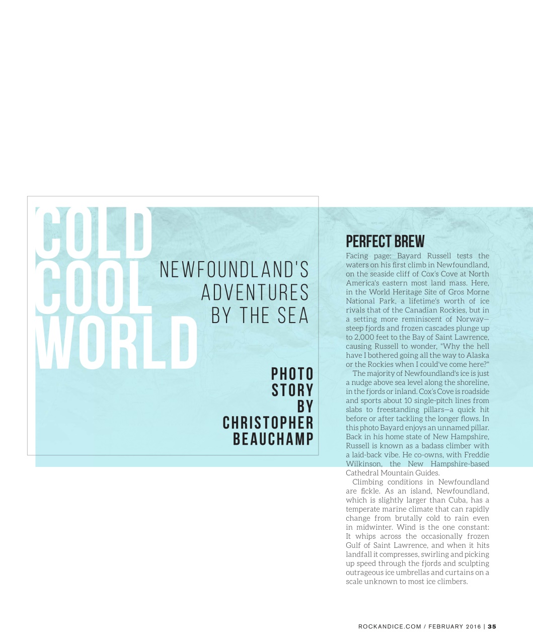 Rock and Ice Preview Pages