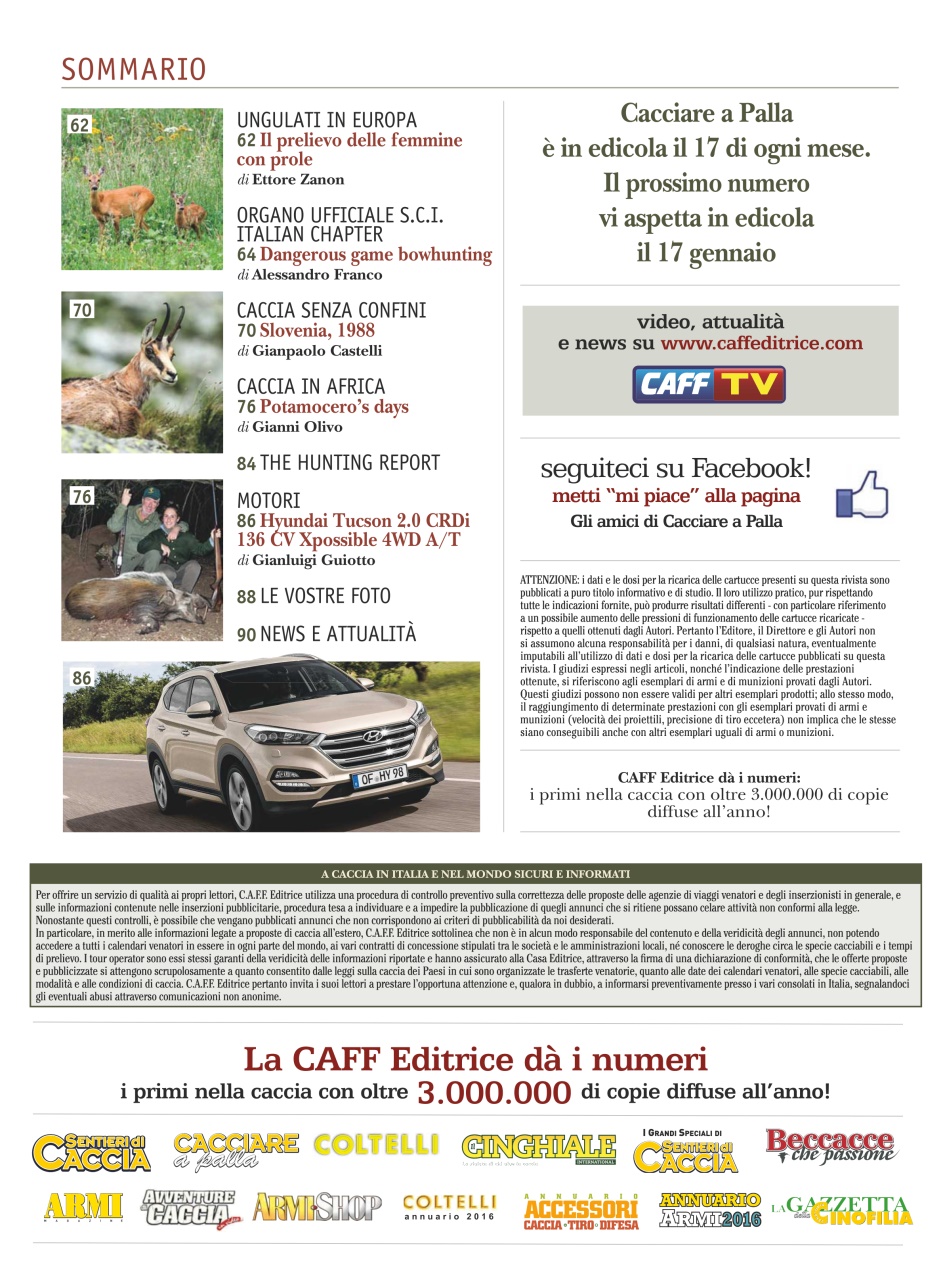 Caccia Magazine Preview Pages