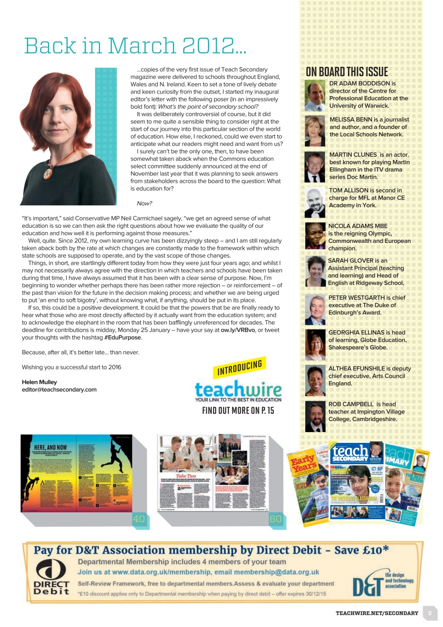 Teach Secondary Preview Pages