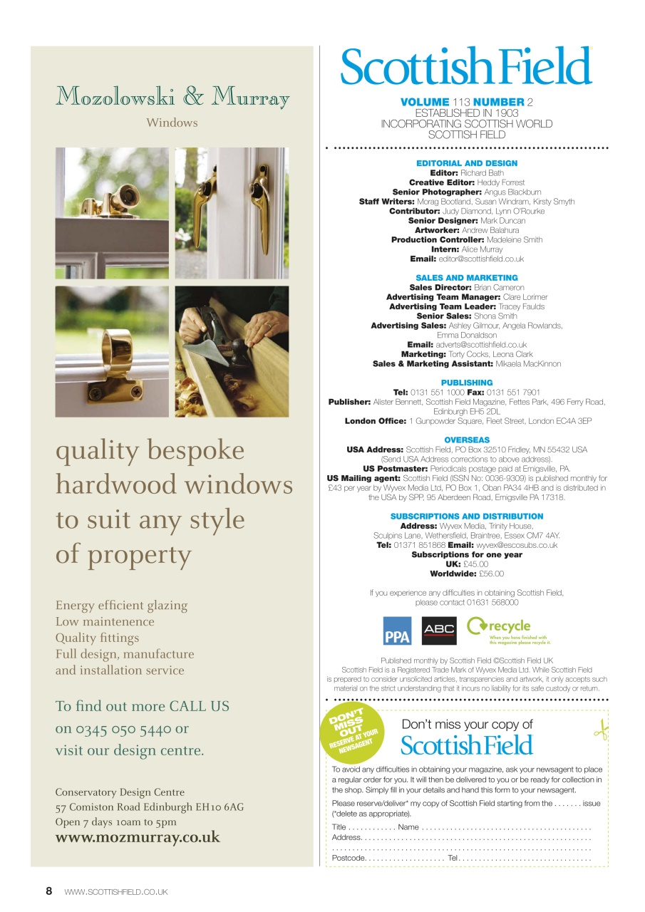 Scottish Field Preview Pages