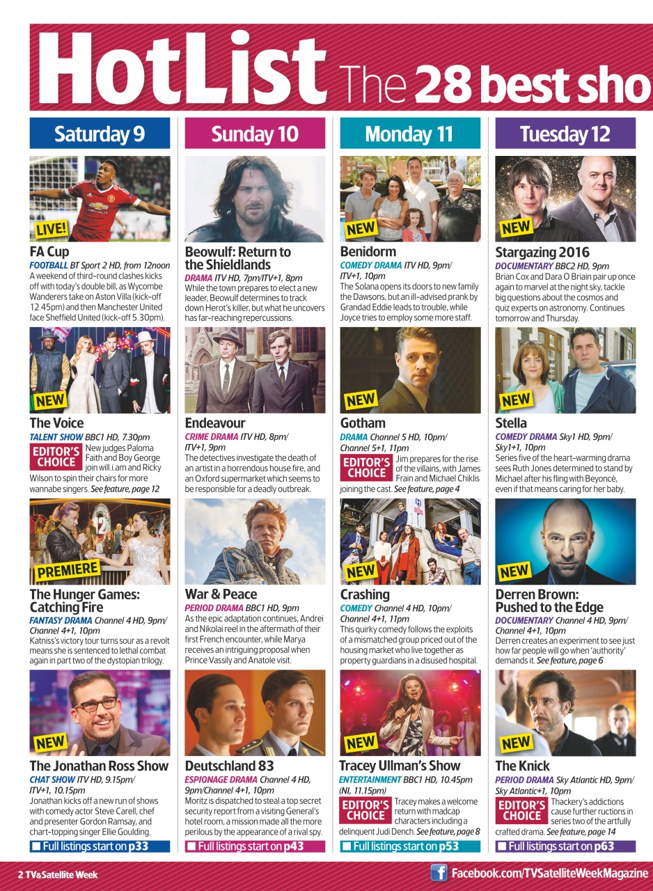 TV & Satellite Week Preview Pages