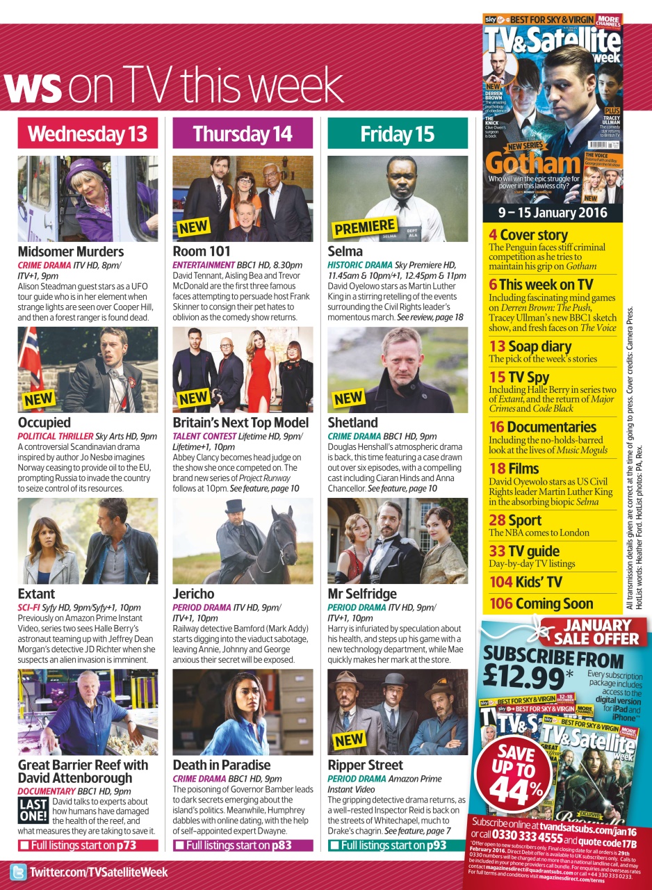 TV & Satellite Week Preview Pages