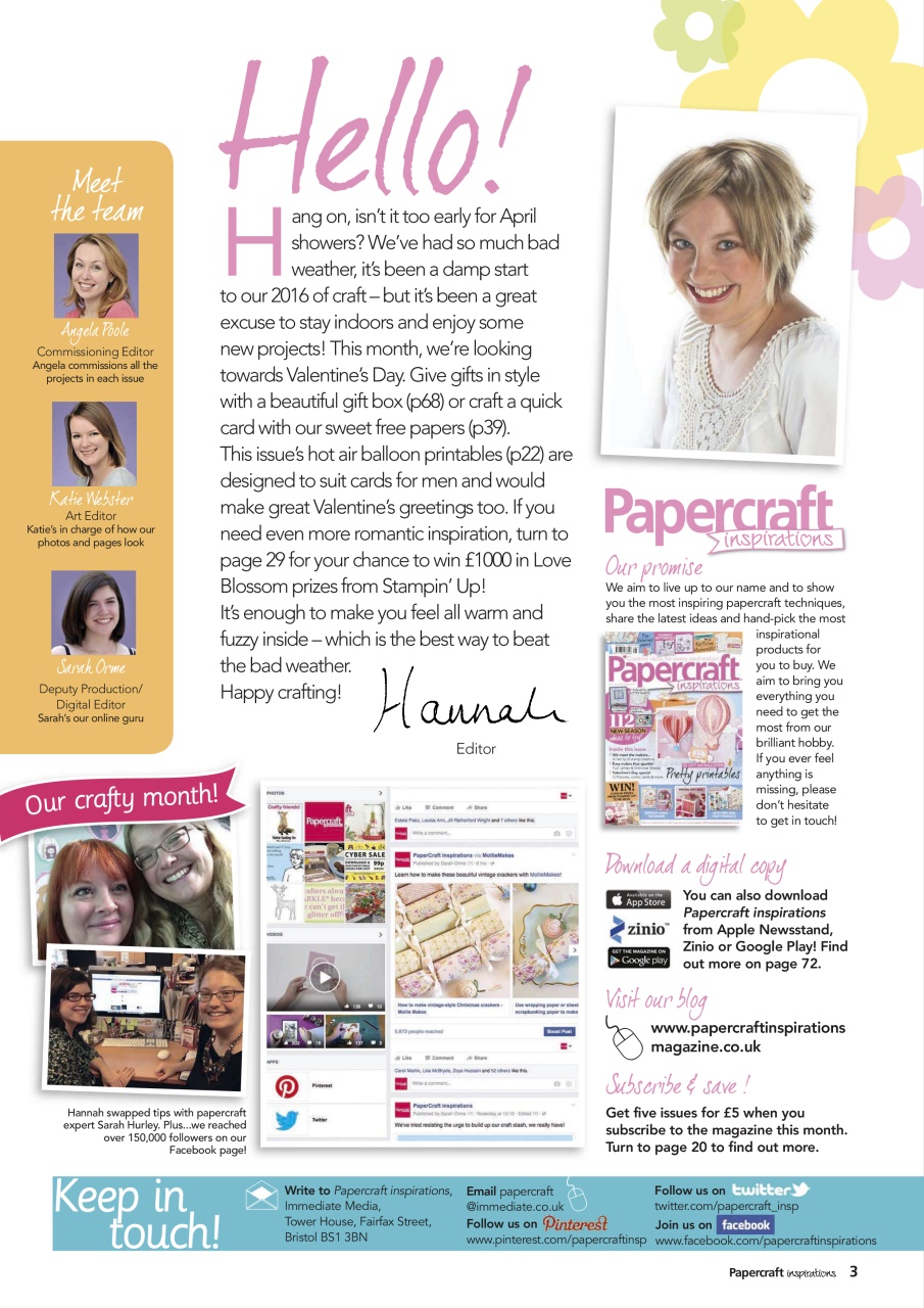 Papercraft Inspirations Preview Pages