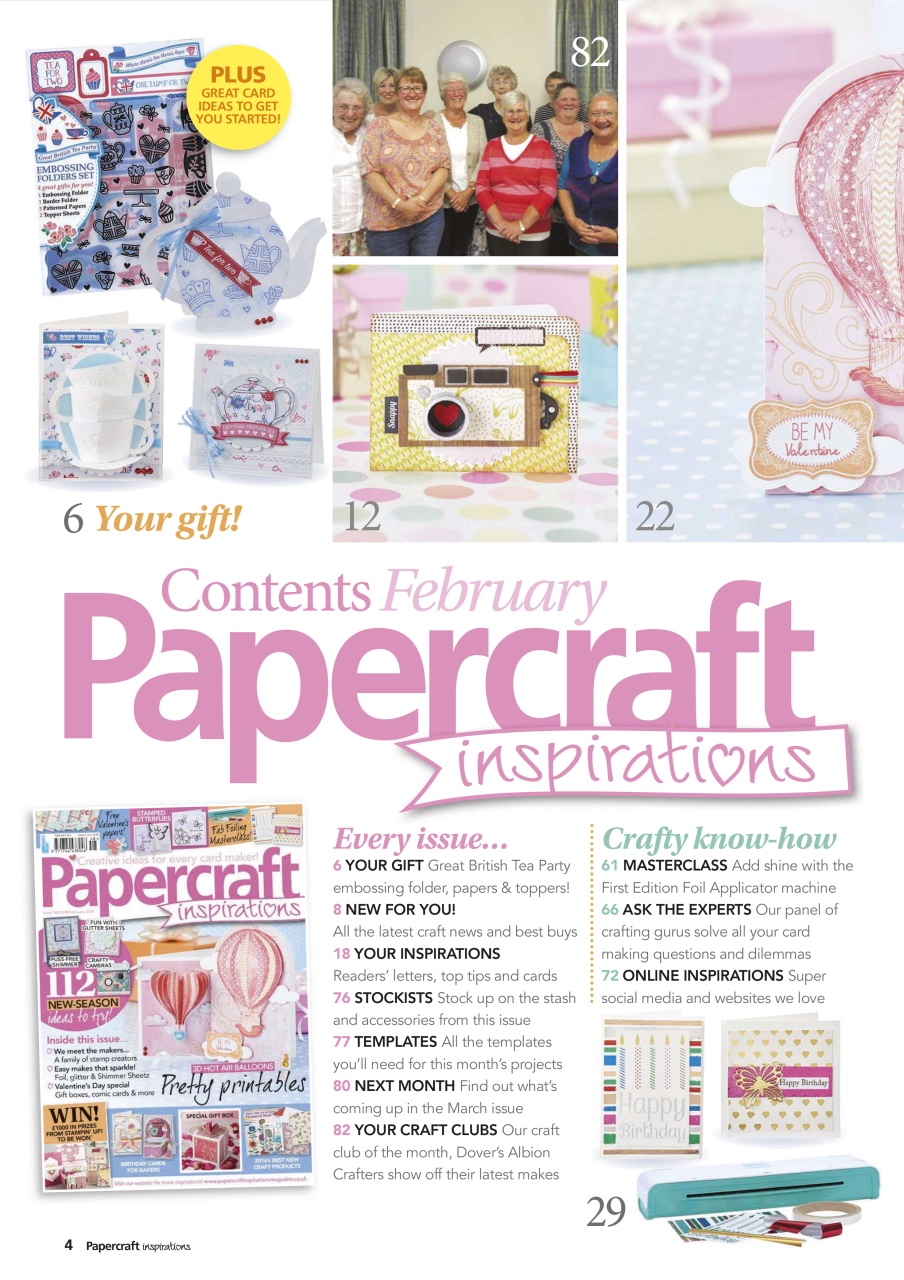Papercraft Inspirations Preview Pages