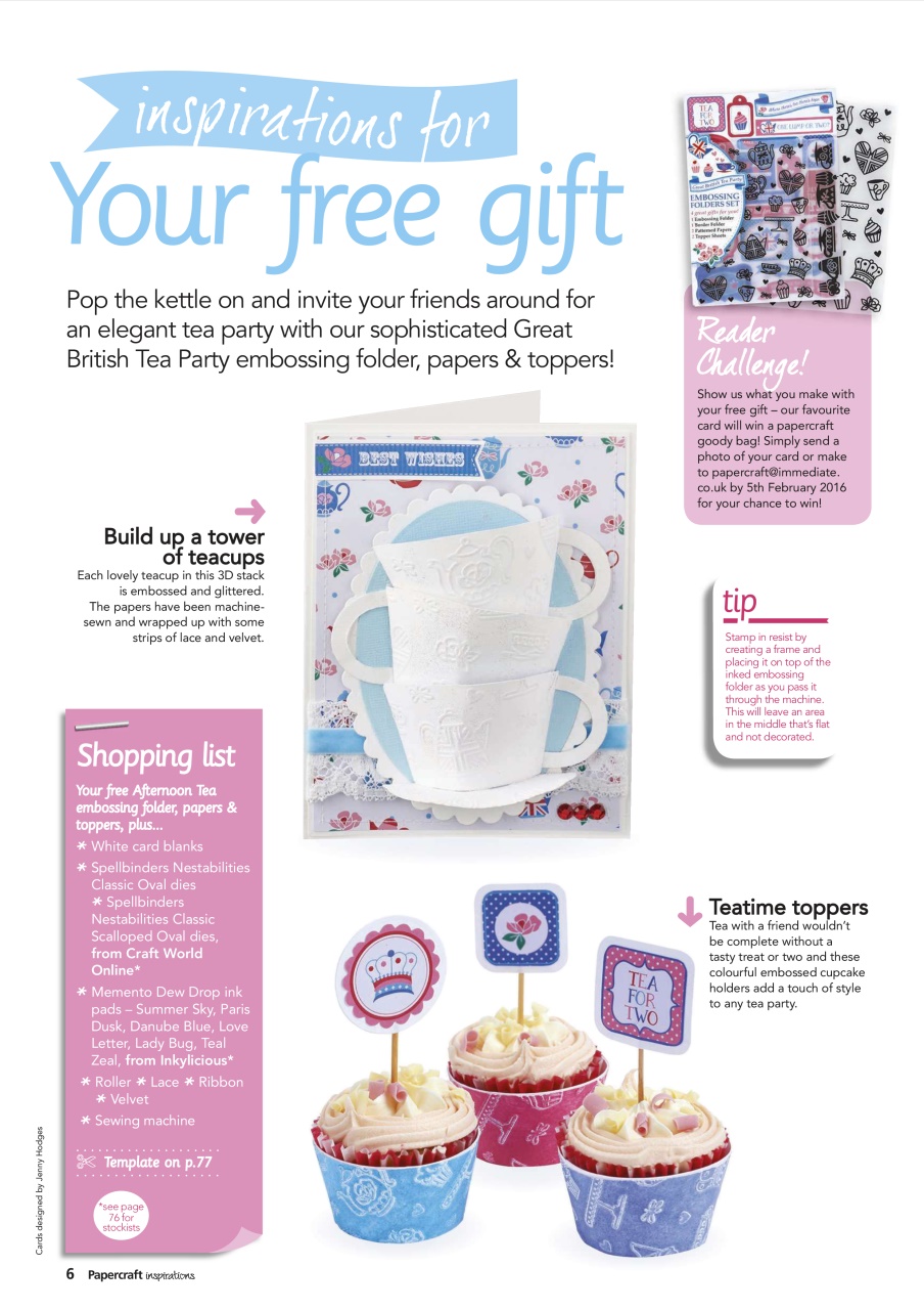 Papercraft Inspirations Preview Pages