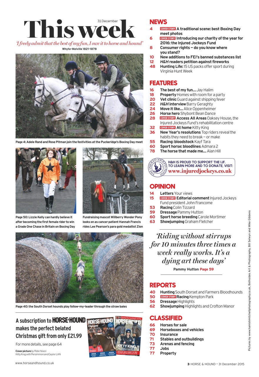 Horse & Hound Preview Pages